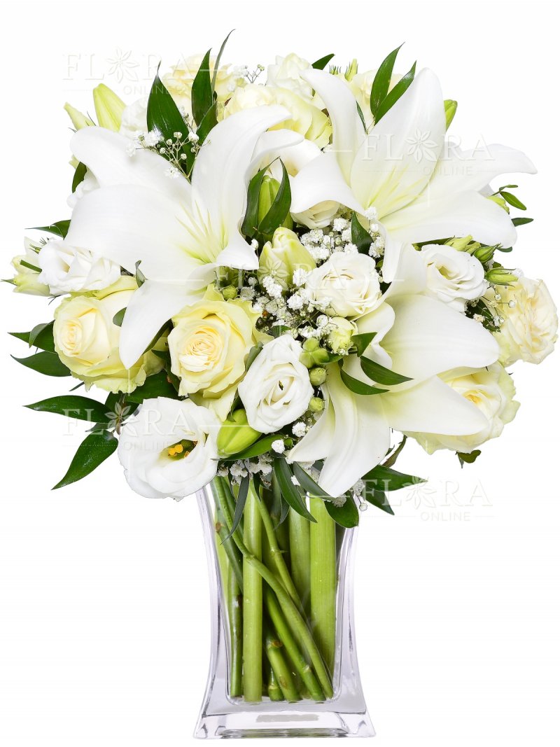 Biela kytice: rozvoz kvetín